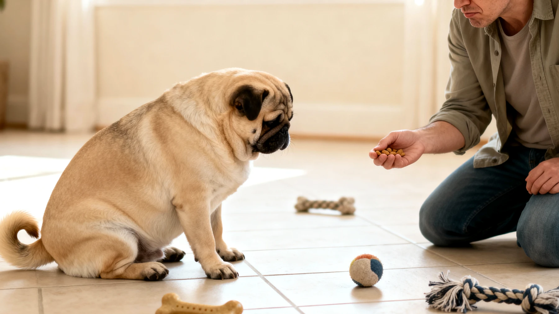 Entwicklung von Verhaltensproblemen und Trainingsschwierigkeiten bei einem kastrierten Hund aufgrund hormoneller Veränderungen und möglicher Gewichtszunahme, die das normale Training und die Verhaltensübungen beeinträchtigen können"
